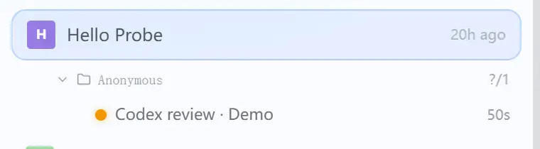 Demo Codex worker in PandaNpc sidebar